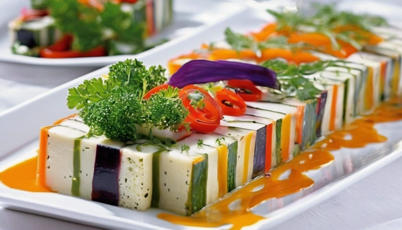 découvrez notre délicieuse recette de terrine de légumes à la façon troisgros. un plat savoureux et raffiné, parfait pour impressionner vos invités, alliant des légumes frais et des techniques culinaires inspirées des grands chefs. idéal pour une entrée végétale qui ravira les papilles!
