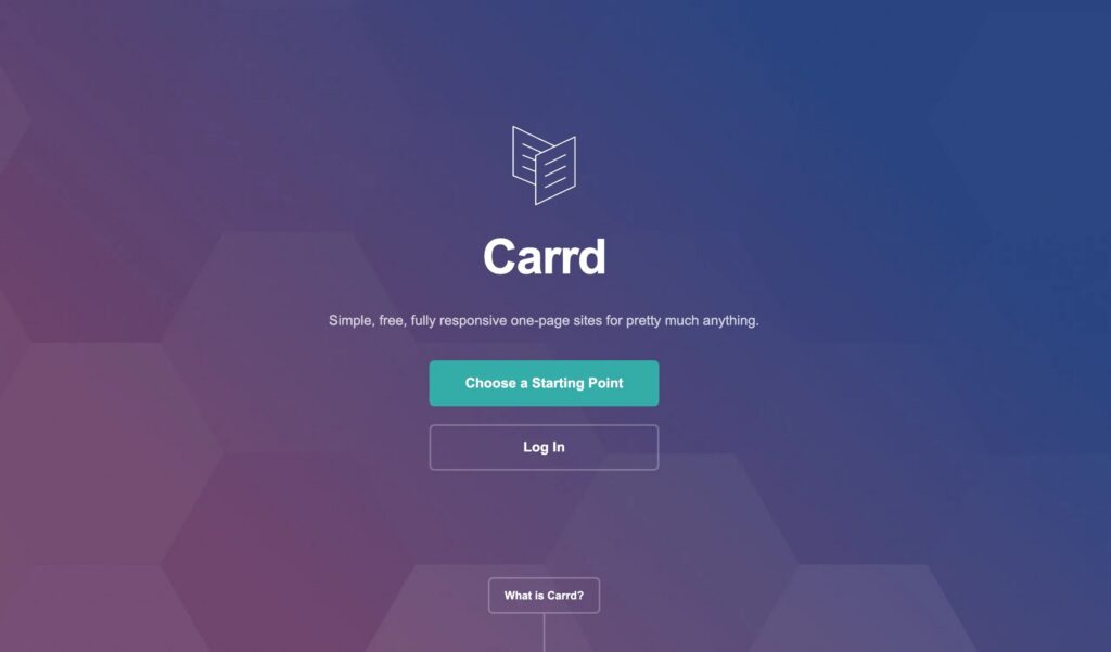 Carrd : l’outil no-code pour créer un site one-page en quelques minutes