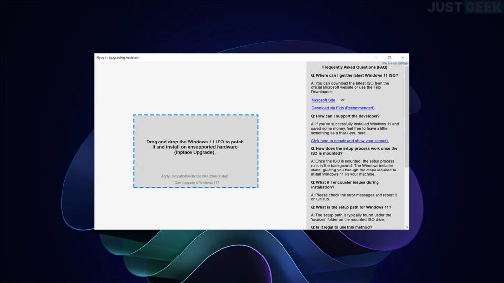 Flyby11 : installer Windows 11 sur un PC non compatible, mode d’emploi et limites